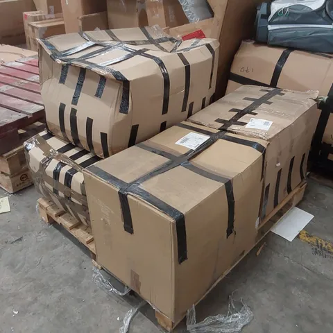 PALLET OF ASSORTED GARDEN SOFA SET PARTS AND PIECES 