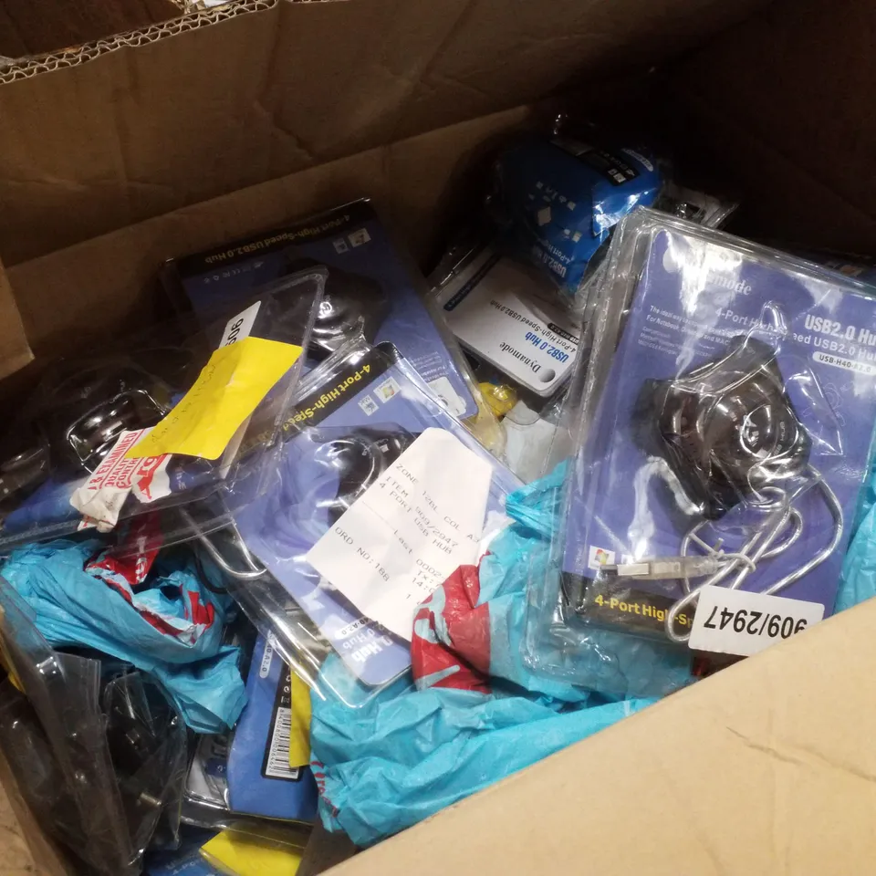 PALLET CONTAINING ASSORTED PRODUCTS INCLUDING 3.5" EXTERNAL HARD DISK ENCLOSURE, USB EMBEDDED CARD READER, PC POWER SUPPLIES & 4 PORT HIGH SPEED USB HUBS