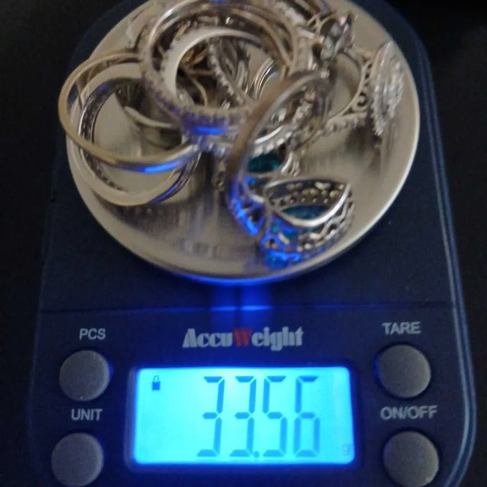 TEN ASSORTED STERLING SILVER RINGS