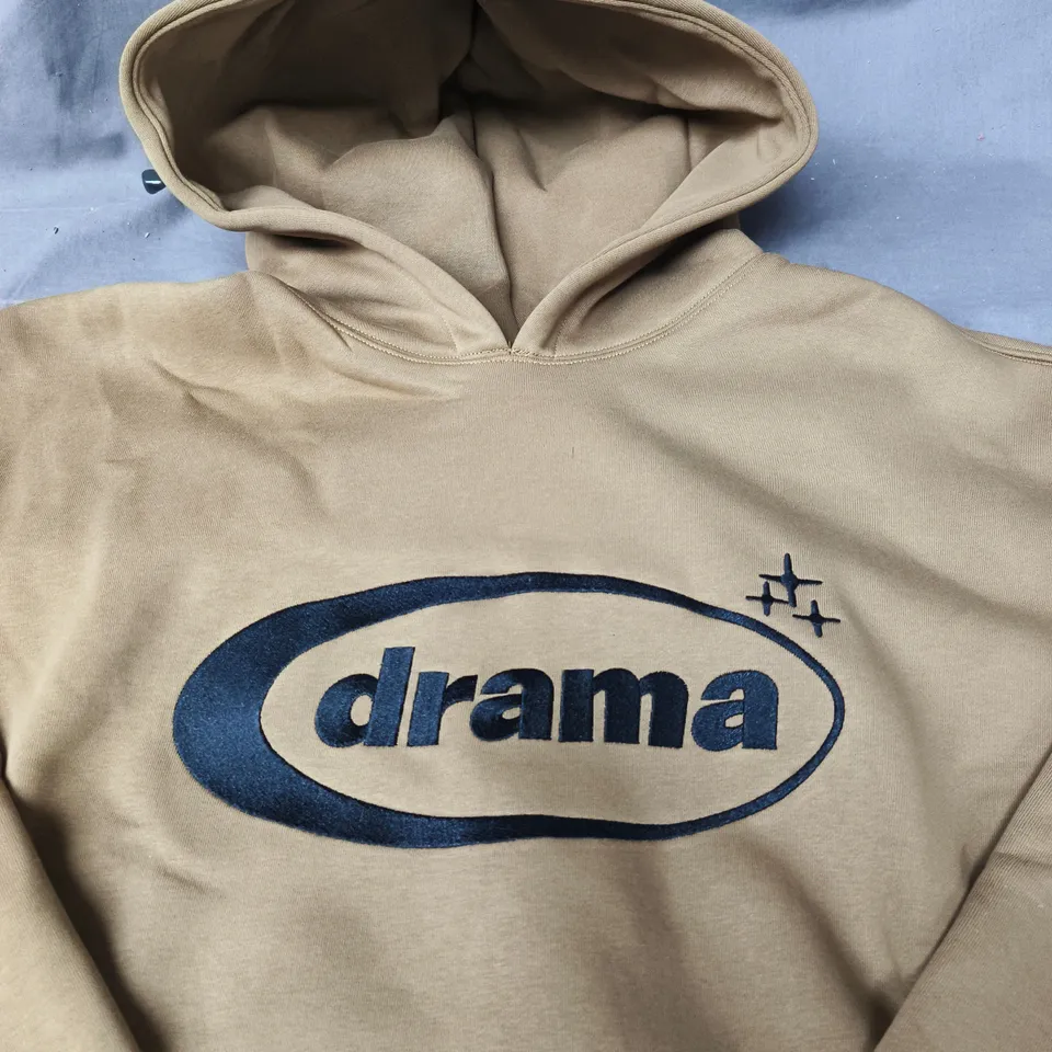 DRAMA OVAL HOODIE – ARMY GREEN - LARGE