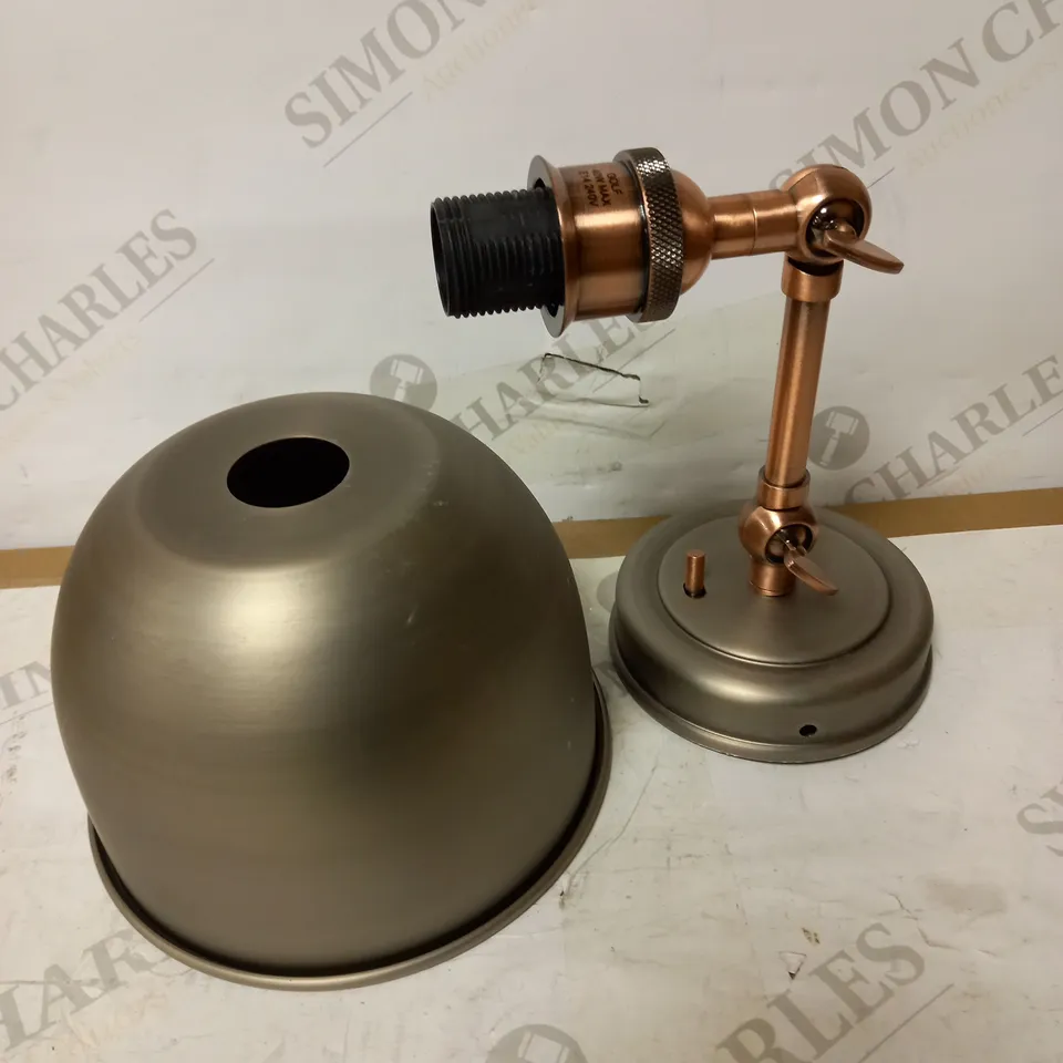 JOHN LEWIS BALDWIN PEWTER/COPPER WALL LIGHT