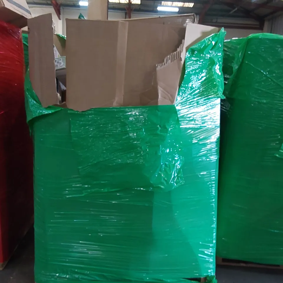 PALLET OF ASSORTED CONSUMER PRODUCTS TO INCLUDE: HEATED BLANKETS, CLOTHES HANGERS, BABYLISS HAIR STRAIGHTENER, RETRACTABLE BABY GATE, WALL CLOCK ECT