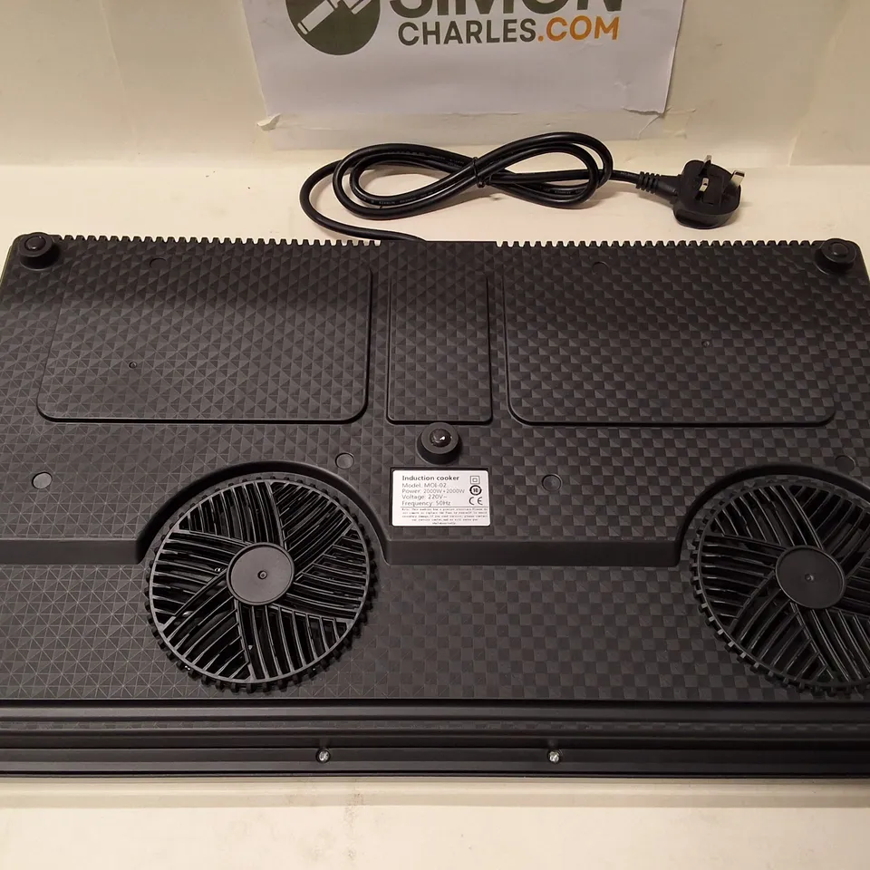 DUAL-ZONE INDUCTION COOKER - PORTABLE ELECTRIC COOKTOP, 2 BURNERS