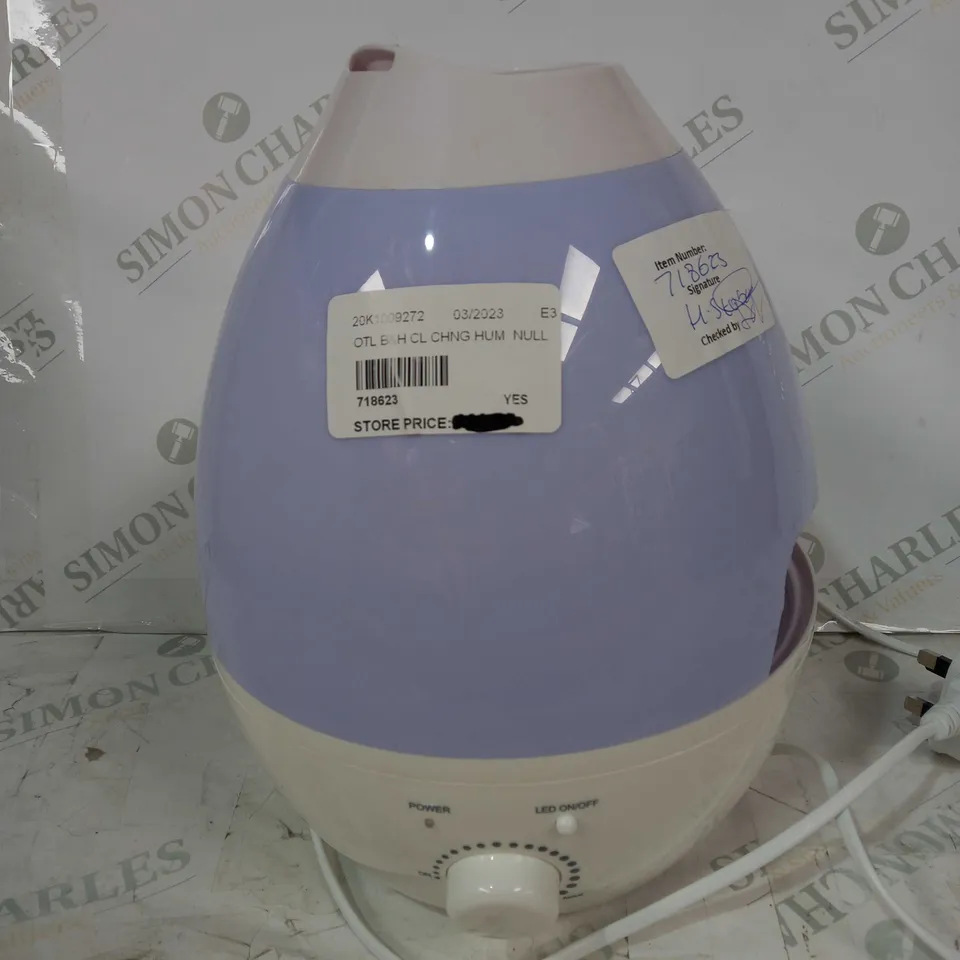 BELL HOWELL COLOUR CHANGING HUMIDIFIER 