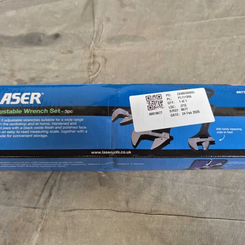 LASER ADJUSTABLE WRENCH SET – 3PC 