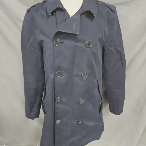 SUPERDRY BUTTON JACKET IN NAVY SIZE L