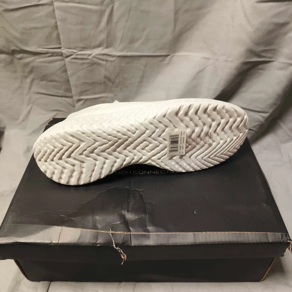FRENCH CONNECTION LACE UP TRAINERS IN WHITE - 9