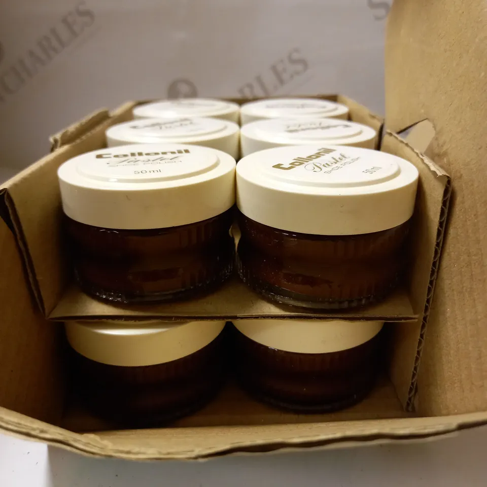 LOT OF APPROX 12 X 50ML COLLONIL PASTEL SHOE POLISH 