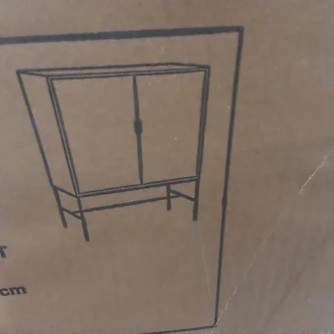 BOXED ATKIN AND THYME LEAF BAR CABINET