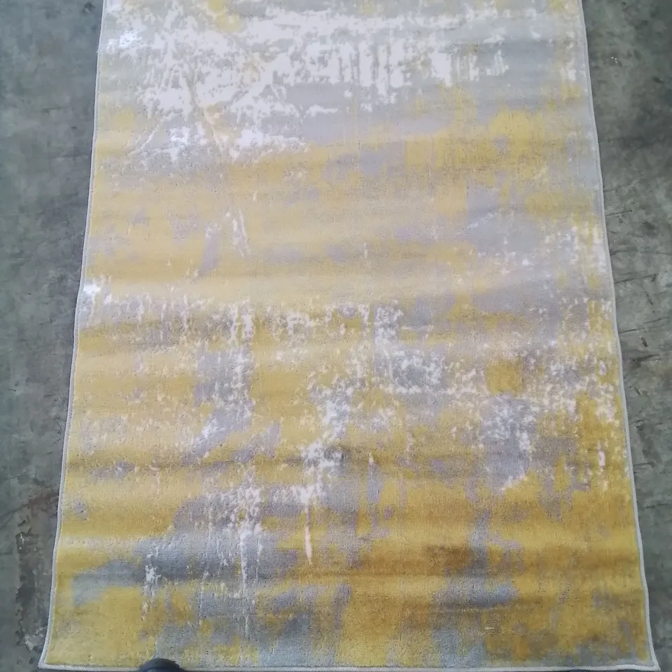 A QUALITY CORDELIA YELLOW RUG