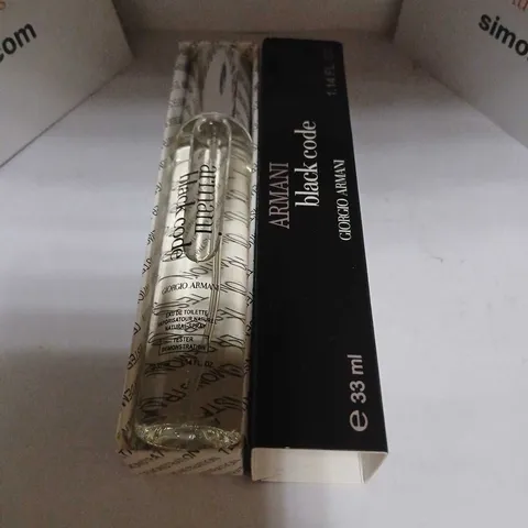 BOXED ARMANI BLACK CODE GIORGIO ARMANI EAU DE TOILETTE 33ML