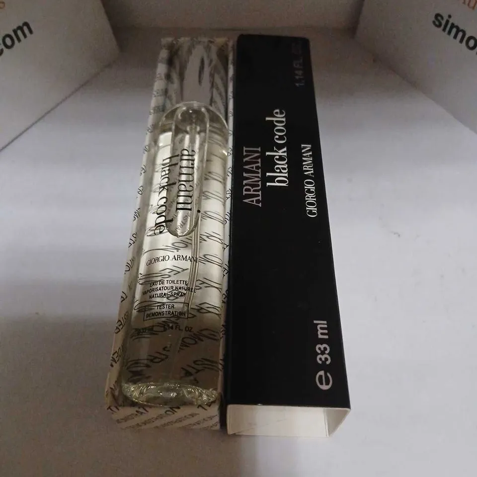 BOXED ARMANI BLACK CODE GIORGIO ARMANI EAU DE TOILETTE 33ML
