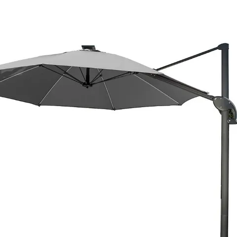 BOXED NORFOLK LEISURE ONE BOX 3M DARK GREY CANTILEVER PARASOL (1 BOX)