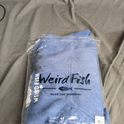 WEIRD FISH BRYANT GRAPHIC POP OVER HOODY – RUST LEAVES, BLUE, UK 4XL