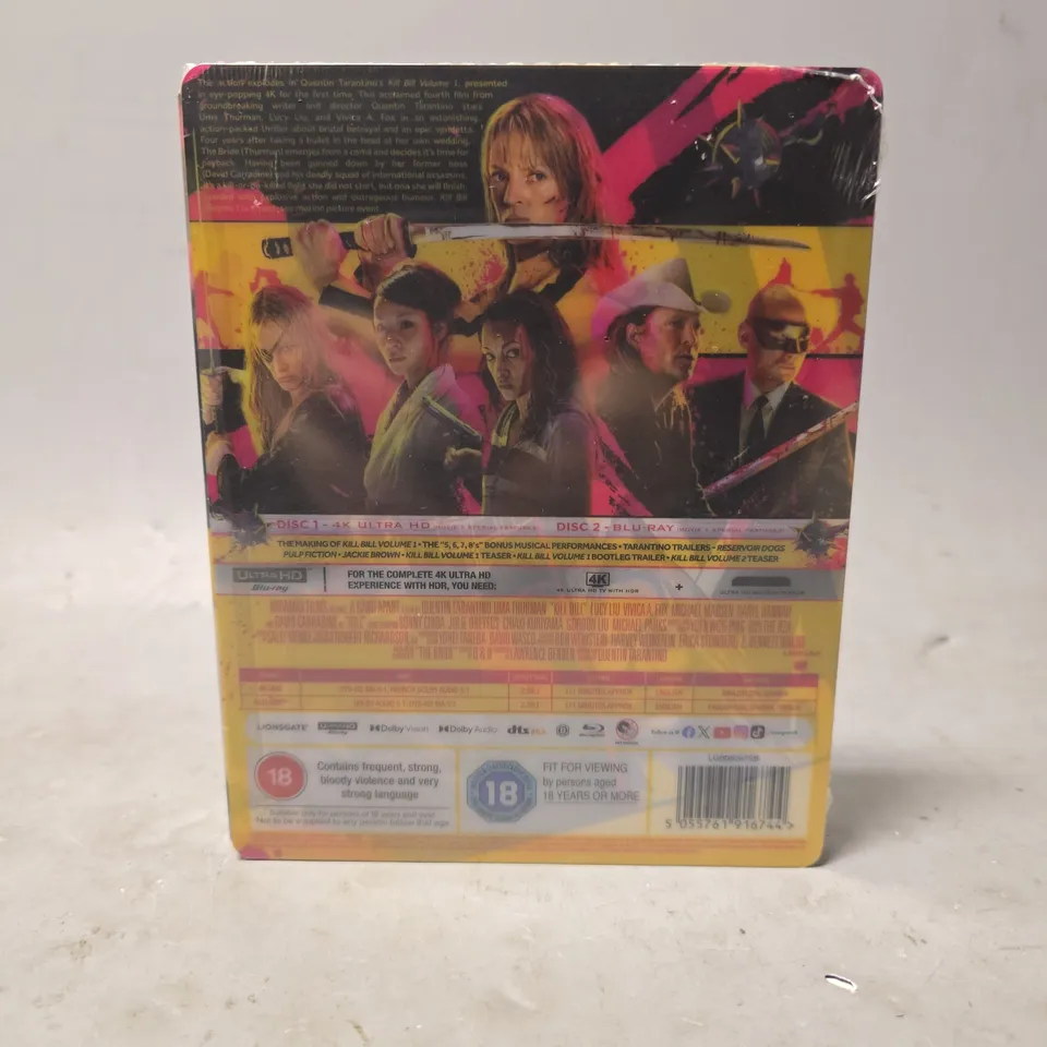 SEALED KILL BILL: VOLUME 1 4K ULTRA HD STEELBOOK