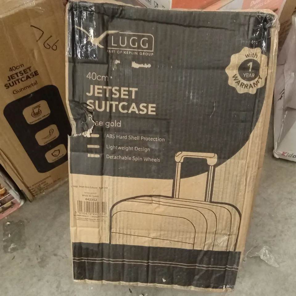 BOXED LUGG - 40CM JETSET SUITCASE ROSE GOLD 