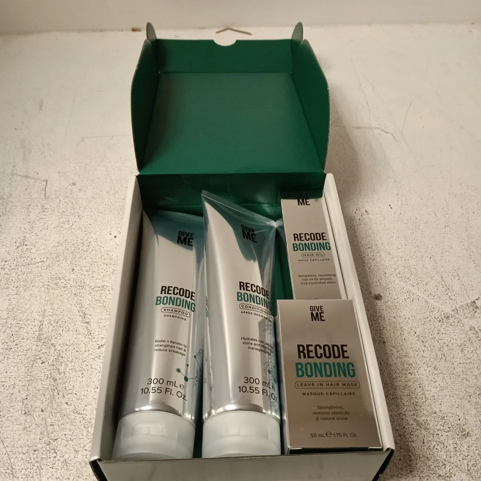GIVE ME RECODE BONDING HAIR CARE SET – SHAMPOO, CONDITIONER & LEAVE-IN TREATMENT