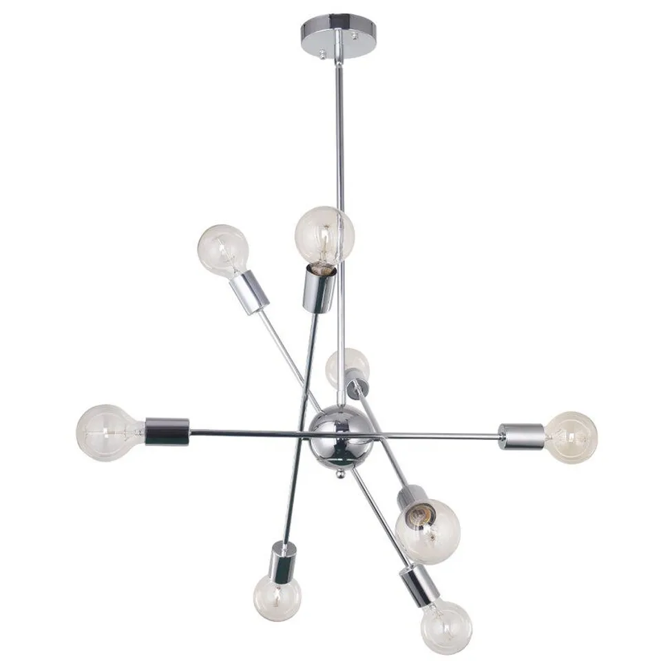 BOXED LILIA 8 LIGHT SPUTNIK CHANDELIER FIXTURE