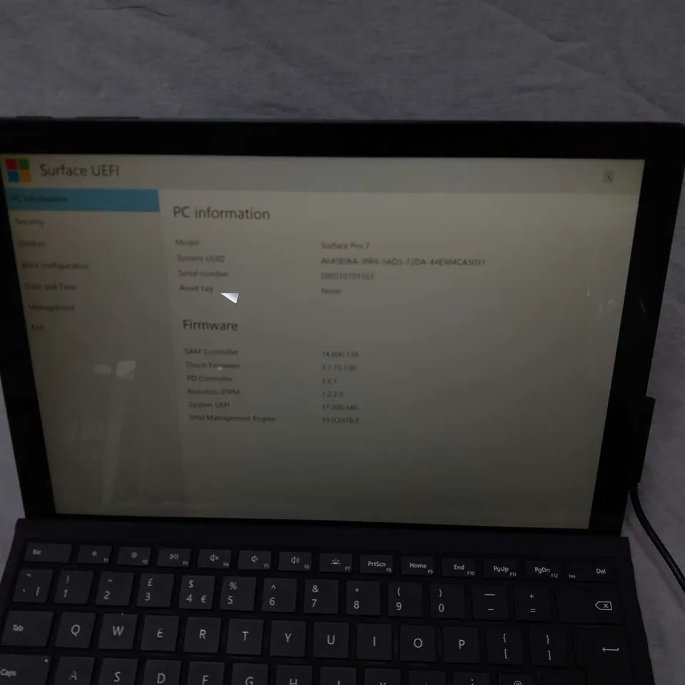 MICROSOFT SURFACE PRO 7 256GB