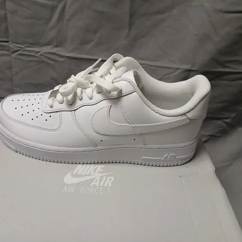 NIKE AIR FORCE 1 '07 WHITE/WHITE SNEAKERS – UK 9