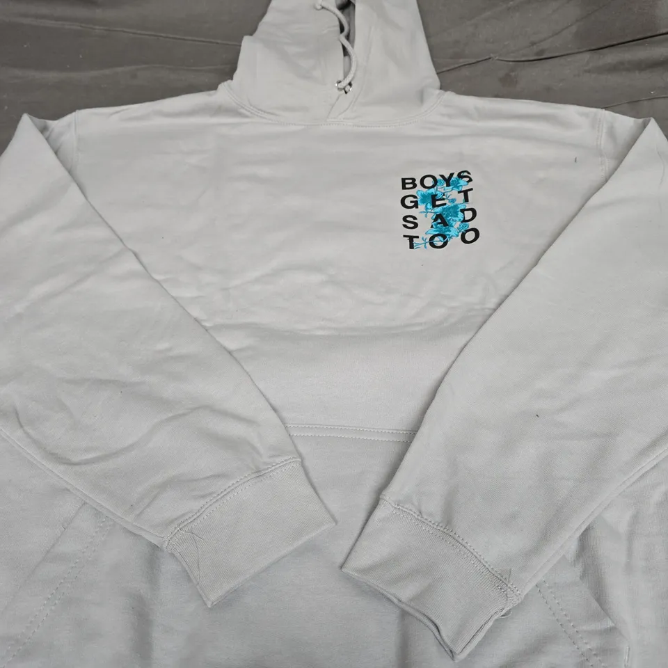 BOYS GET SAD TOO GRAPHIC HOODIE - SIZE LARGE