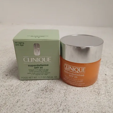 CLINIQUE SUPERDEFENSE SPF 25 CREAM – 50 ML, BOXED