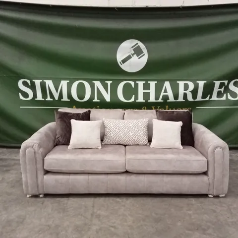 AMARA 3 SEATER SOFA - STONE