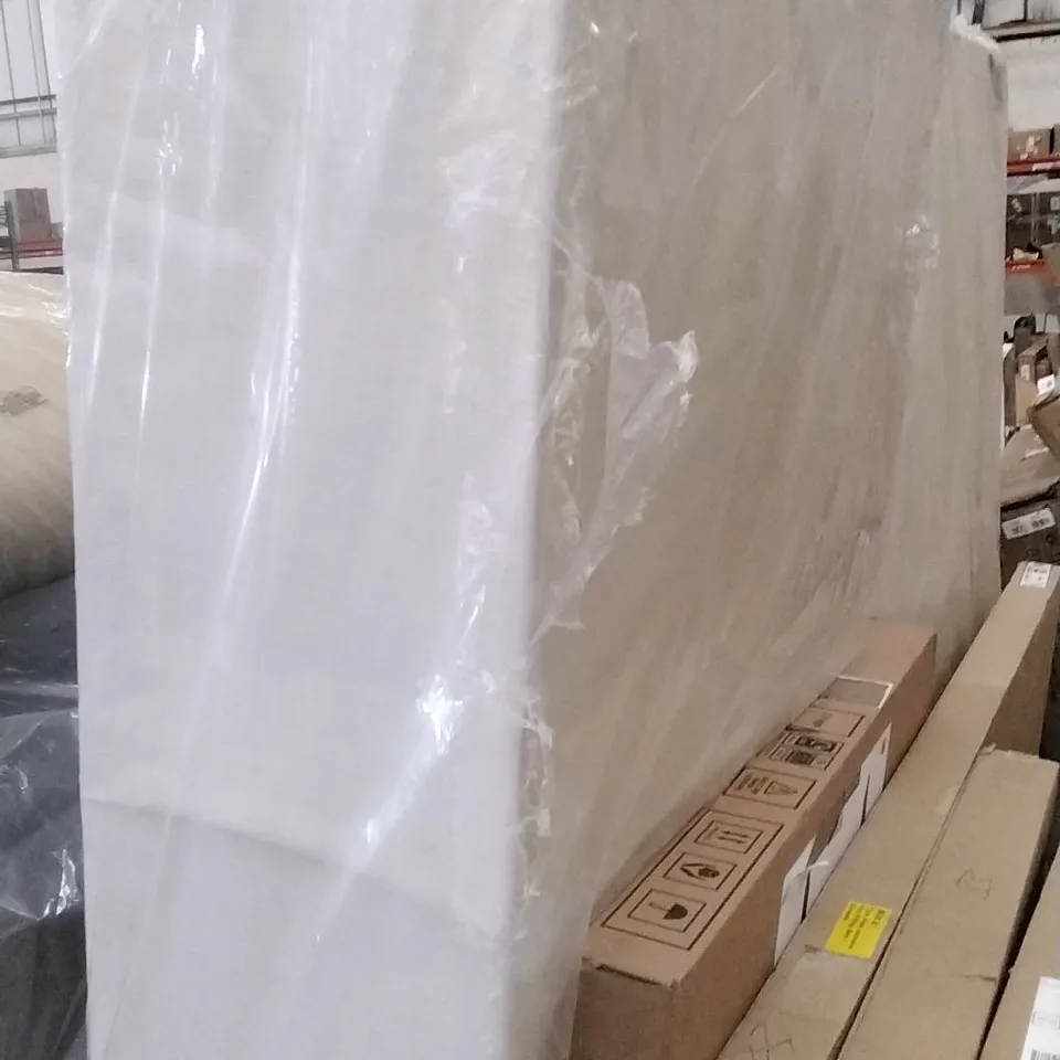 BOXED BM UNI LINEN DIVAN DOUBLE IN WHITE 