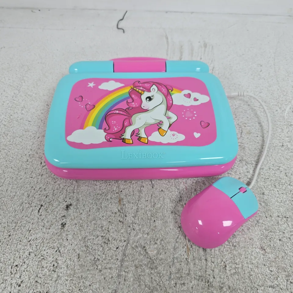 LEXIBOOK UNICORN BILINGUAL EDUCATIONAL LAPTOP 