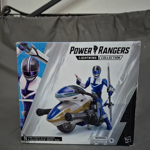 POWER RANGERS - TIME FORCE BLUE RANGER AND VECTOR CYCLE