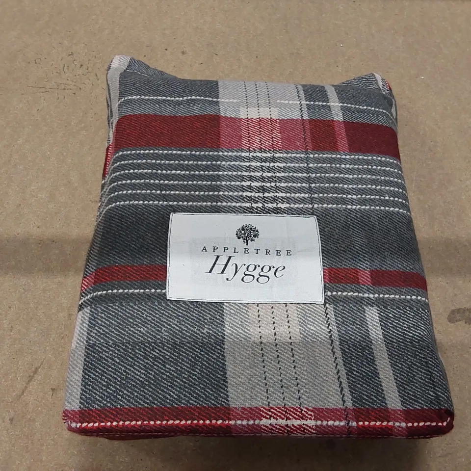 BAGGED FREYA PLAID DUVET COVER SET WITH PILLOWS, SIZE: DOUBLE (1 ITEM)