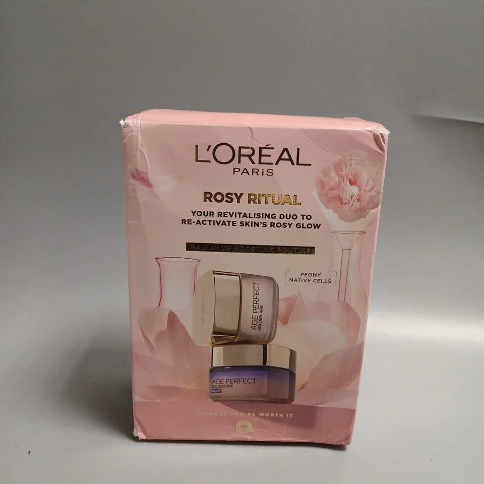BOXED LOREAL PARIS ROSY RITUAL GIFT SET 