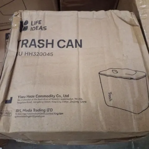 BOXED LIFE IDEAS TRASH CAN - CREAM 