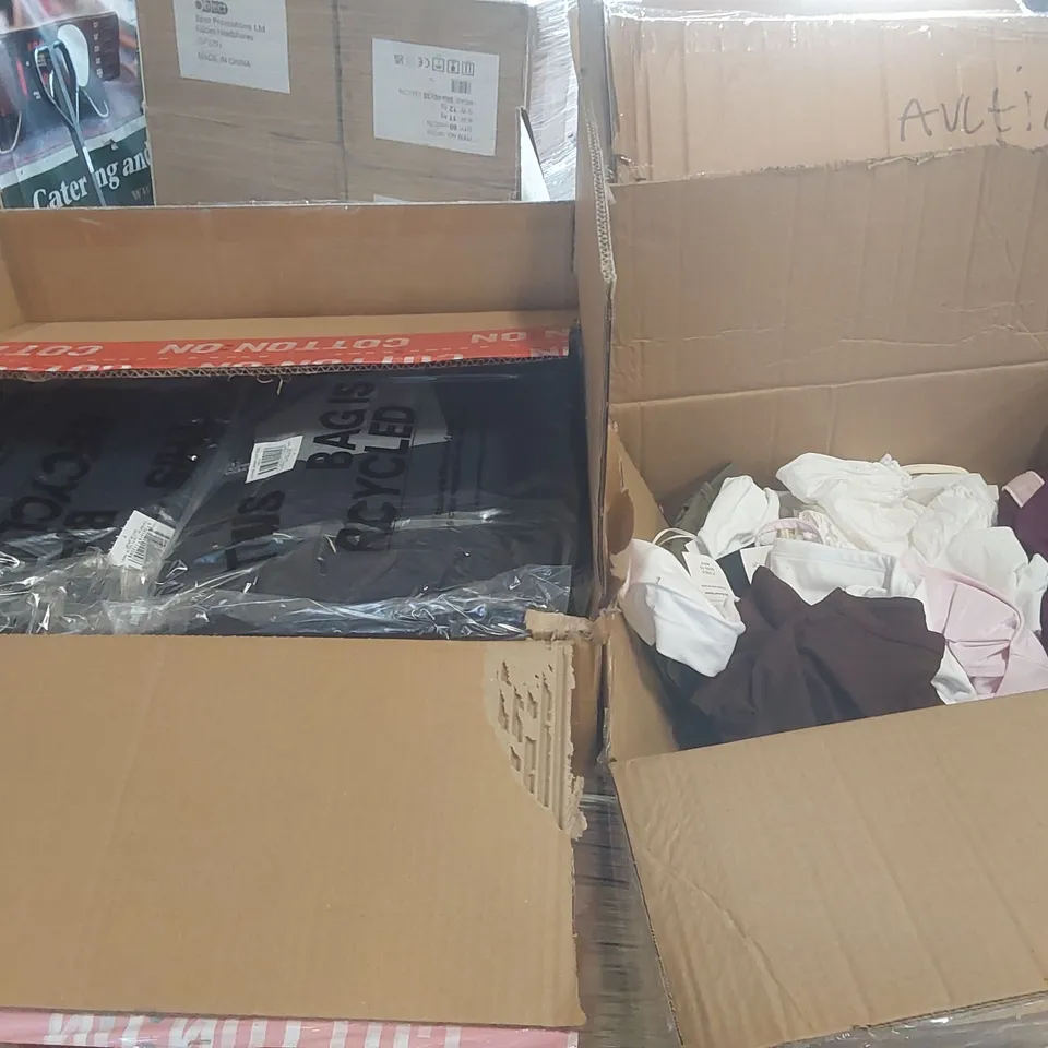 PALLET CONTAINING A VERY LARGE QUANTITY OF ASSORTED EX-DISPLAY DESIGNER CLOTHING ECT