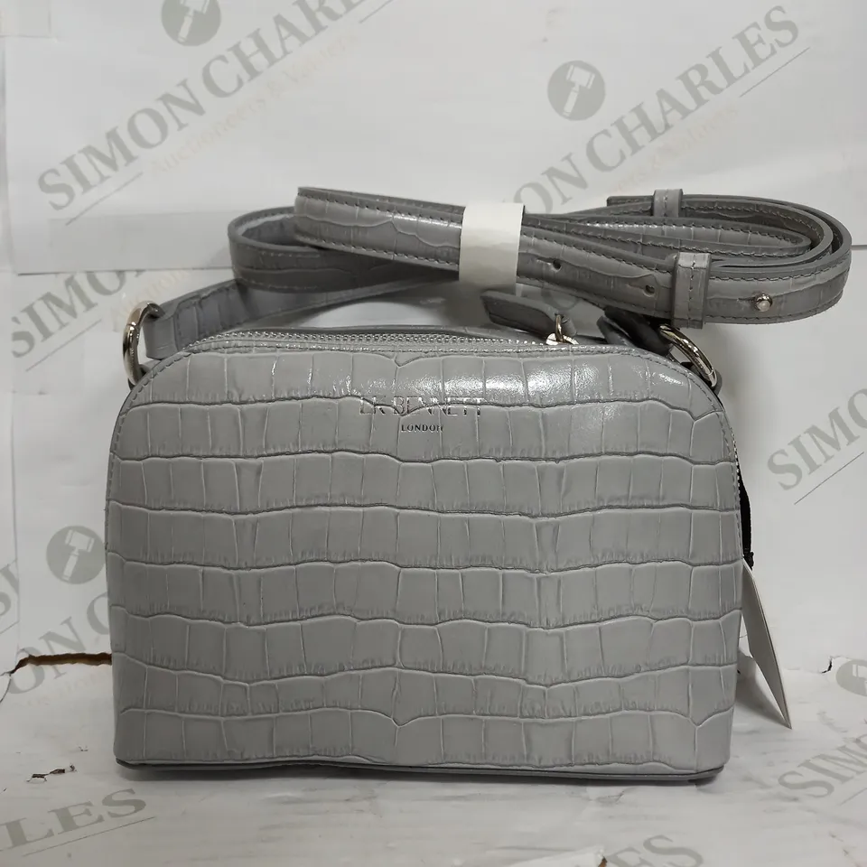 LK BENNETT LIGHT GREY OVER SHOULDER BAG 
