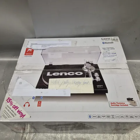 BOXED LENCO TURNTABLE WITH BLUETOOTH TRANSMISSION LBT-188WA V2