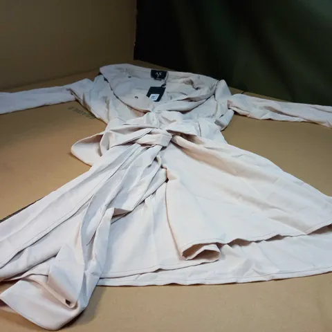 AX PARIS STONE PLUNGE SHIRT DRESS - SIZE 10