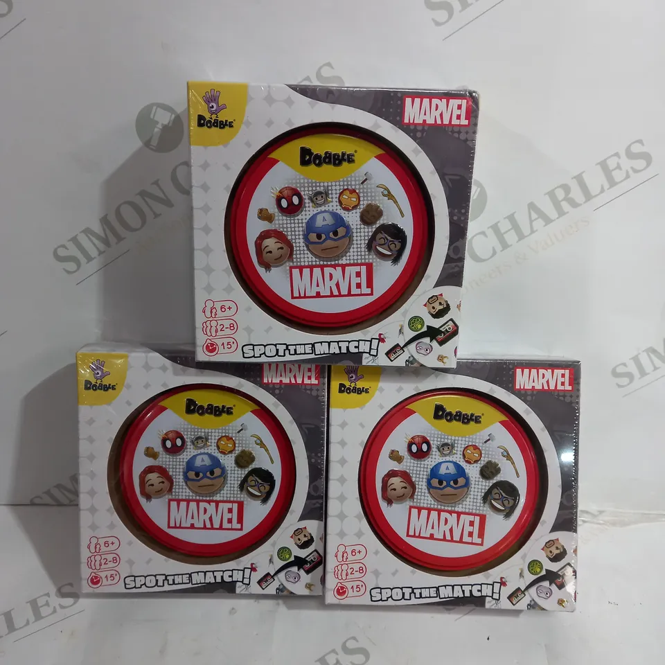 SET OF 3 SEALED DOBBLE MARVEL EMOJI CARD GAME