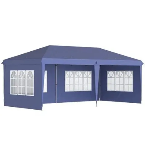 BOXED OUTSUNNY 6m x 3m STEEP POP UP CANOPY (1 BOX)