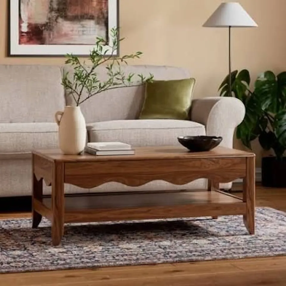 BOXED JOVIE COFFEE TABLE - WALNUT EFFECT