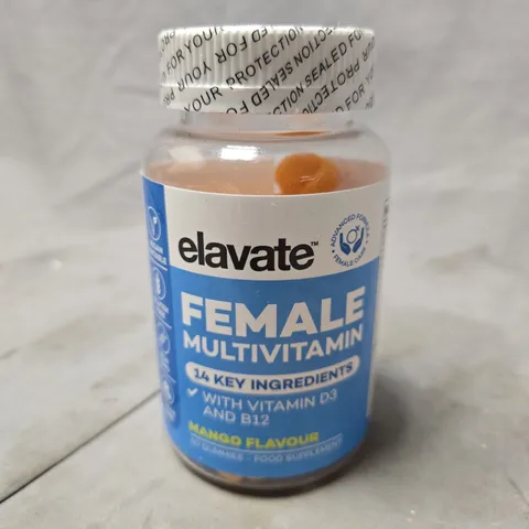ELAVATE FEMALE MULTIVITAMIN MANGO GUMMIES (60 GUMMIES)