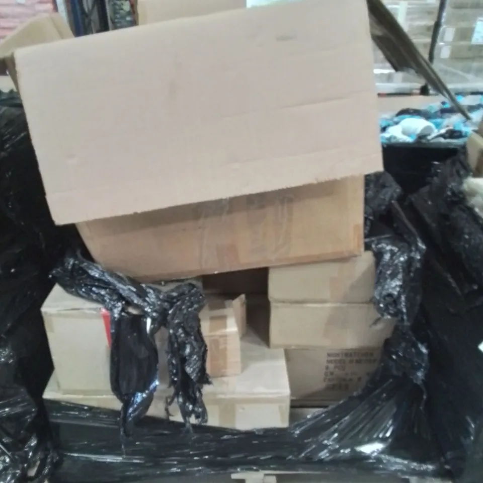 PALLET OF VARIOUS ITEMS TO INCLUDE MOTION SENSOR LIGHT, MEGA MOISTURE TRAPS ETC.