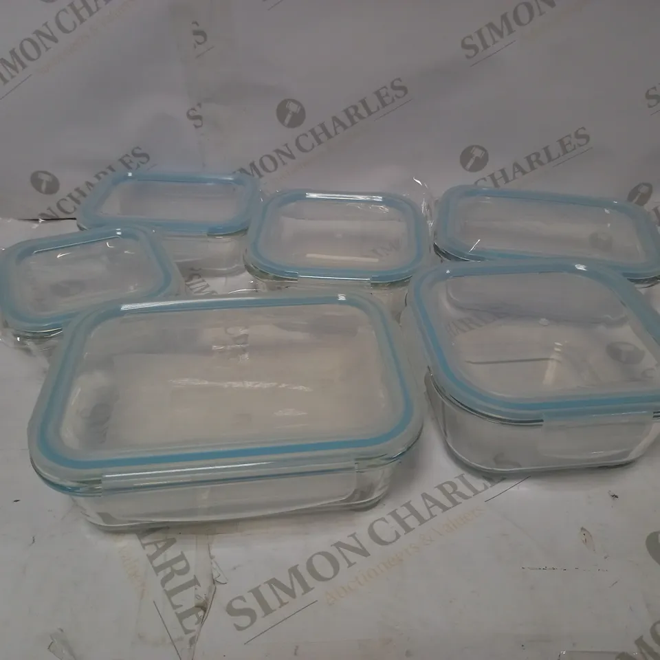 HOMIU 6-PIECE GLASS CONTAINER SET