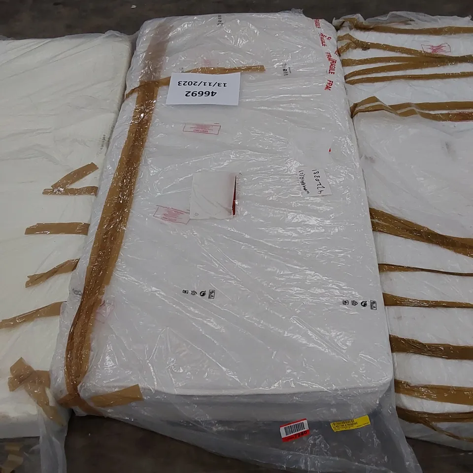 BAGGED QUILTO 3FT SINGLE MEMORY SPRUNG OPEN COIL 