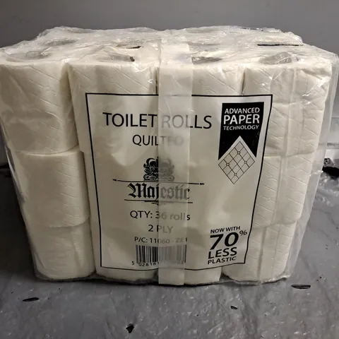 MAJESTIC 36-ROLL OF TWO PLY TOILET PAPER 