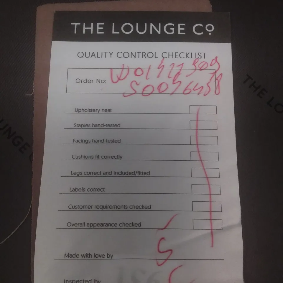 QUALITY BRITISH DESIGNER LOUNGE CO. FLOYD CHAIR ASHEN ROSE FABRIC