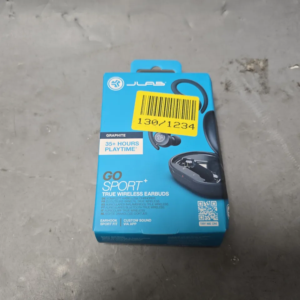SEALED JLAB GO SPORT + TRUE WIRELESS EARBUDS 