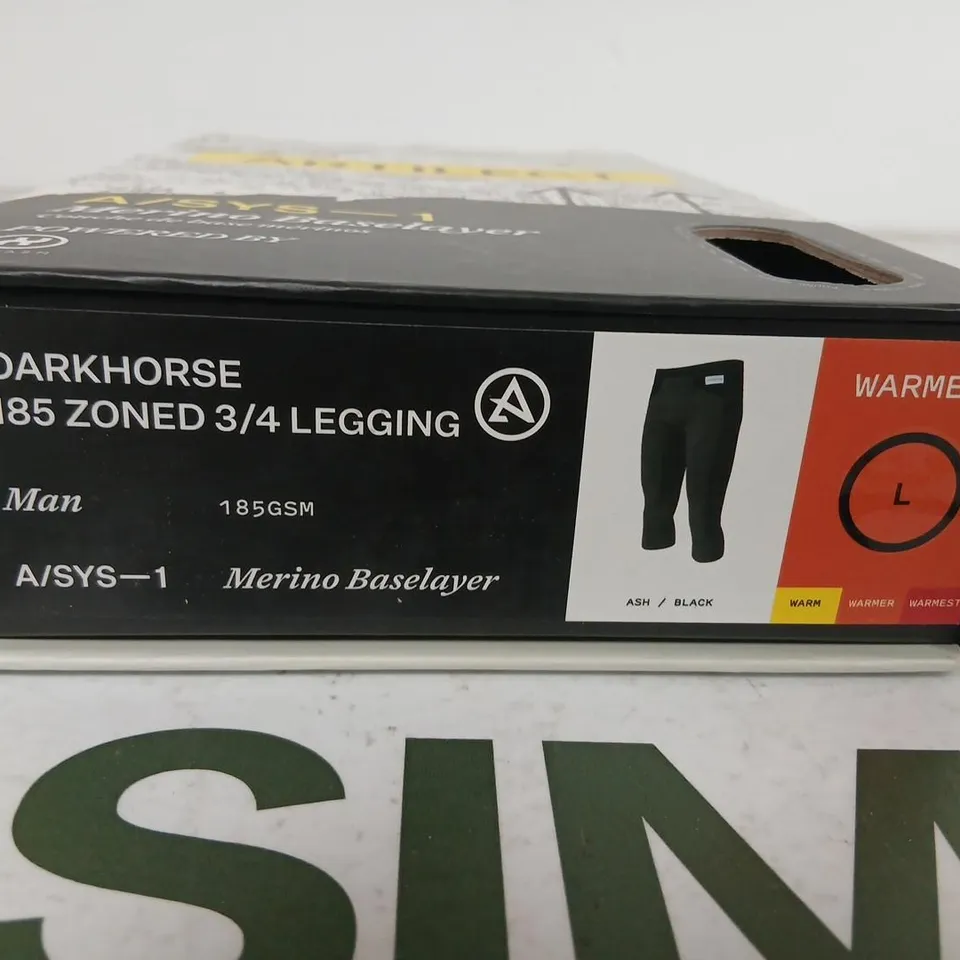 DARKHORSE A/SYS-1 MERINO BASELAYER 3/4 LEGGING – MEN’S, 185 GSM, SIZE L