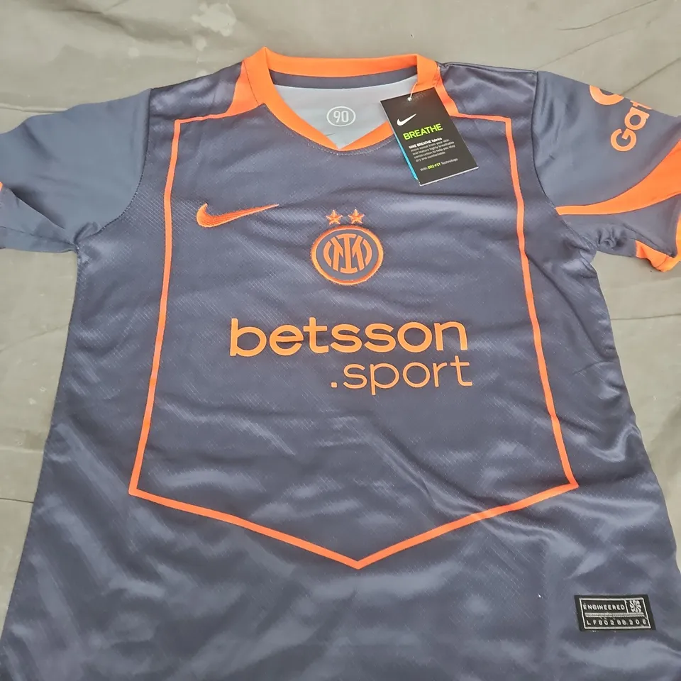 INTER MILAN-INSPIRED YOUTH FOOTBALL JERSEY – KIDS - SIZE 22