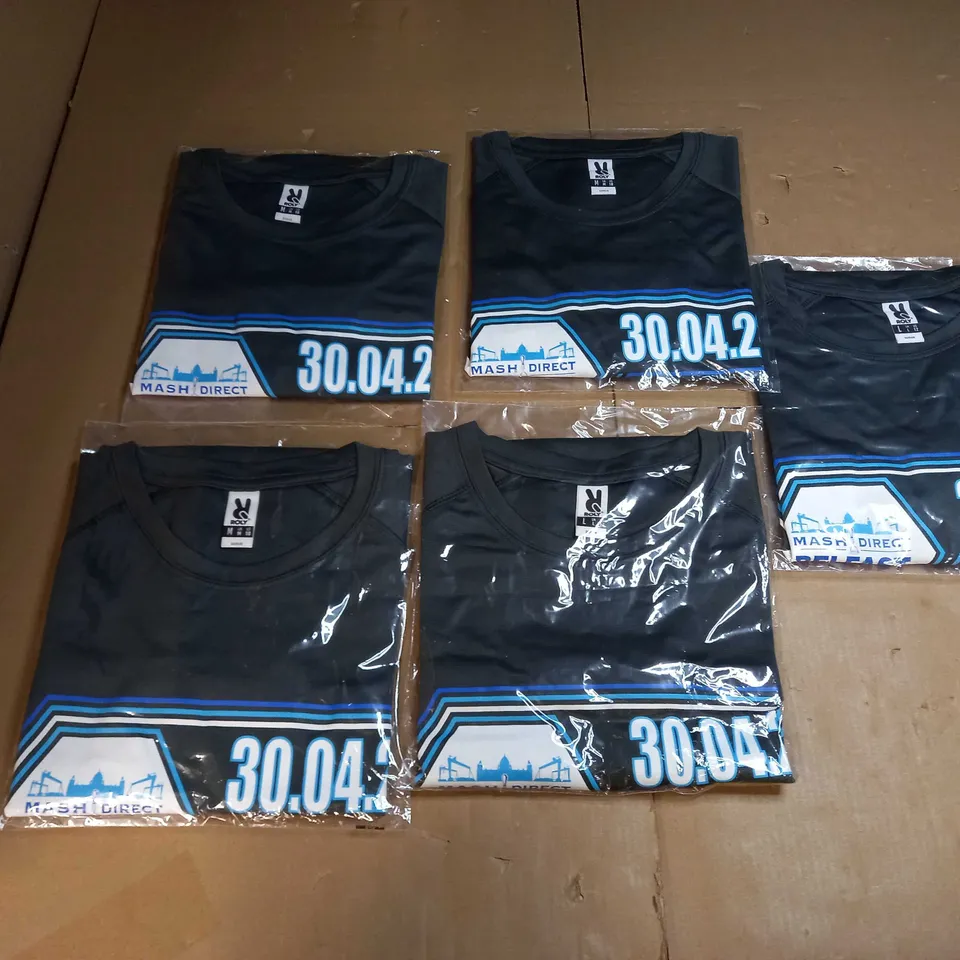 SET OF APPROX 5 ROLY BELFAST CITY MARATHON 2023 - 2 UK L & 3 UK M